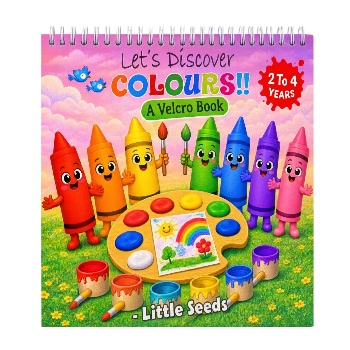 Let's Discover Colours! ā Velcro Learning Book for Kids (2ā4 Years)