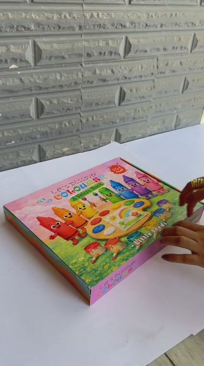 Let's Discover Colours! – Velcro Learning Book for Kids (2–4 Years)